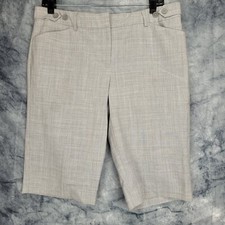 Editor Shorts Mens SZ 10 Grey Tweed Look Dress
