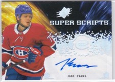 2021/22 SPX..JAKE EVANS..SUPER SCRIPTS..AUTO..CANADIENS..FREE COMBINED SHIP