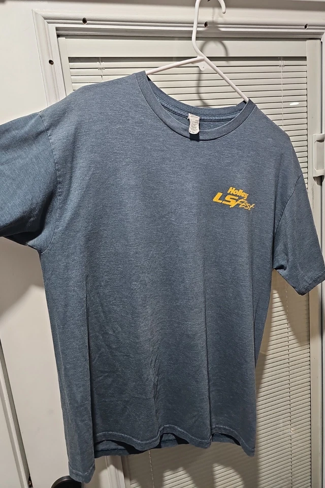 Camiseta azul Holley LS Fest 2014 Chevy Block Party Spectra para hombre talla grande L Foto 4 de 4