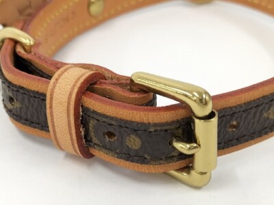 LOUIS VUITTON Collier Baxter PM M58072 Dog Collar Monogram Canvas