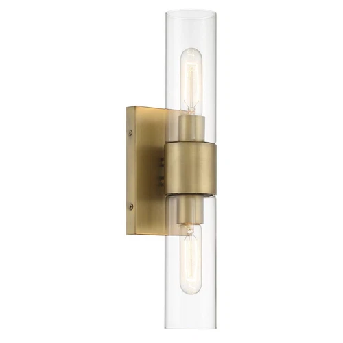 DESIGNERS FOUNTAIN Anton 17.5 in 2-Light Wall Sconce Old Satin Brass D286M-2WS-0 - Picture 2 of 8