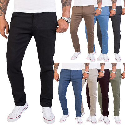 Rock Creek Herren Chino Hose Slim Fit Designer Business Hosen RC-2154 W29-W40
