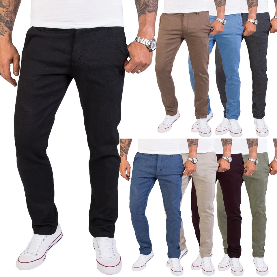 Rock Creek Herren Chino Hose Slim Fit Designer Business Hosen RC-2154 W29-W40 - Bild 1 von 1
