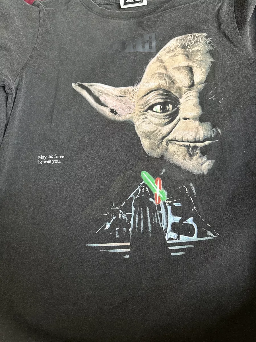 Kith Star Wars Kids Yoda Vintage Tee Black sz XL 15/16 | eBay