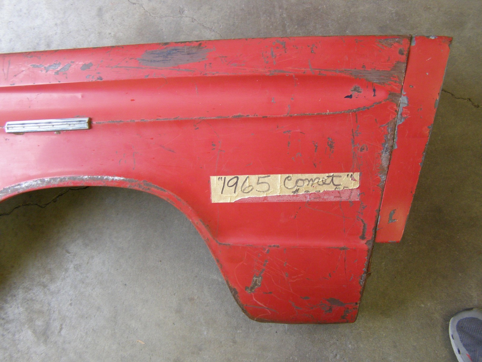 OEM Ford 1965 Mercury Comet Front Fender Sheet Metal W/ Extension 