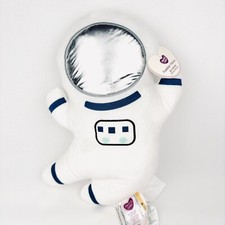 Parent's Choice Plush Toddler Pillow Astronaut Plush White w Blue Trim Sleep Toy
