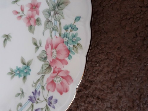 Cake Plate With Gold Trim Made Expressly For Federated Department Stores Japan EBay