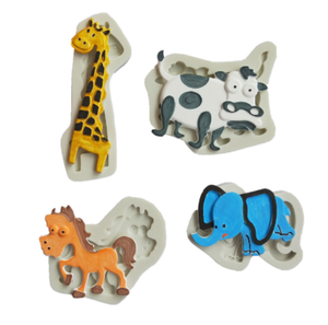 MINFEIDMS Giraffen Fondant Form | Silikonform Für Kuchen-Deko | 10,5x4,8cm