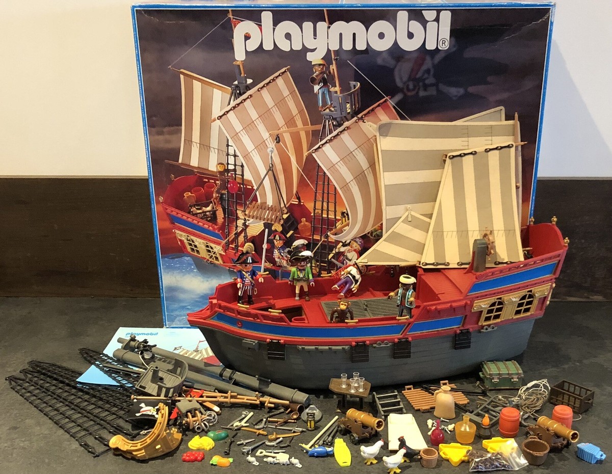 Vintage Playmobil Set Playmobil Pirate Ship 3940 PLAYMOBIL BARCO