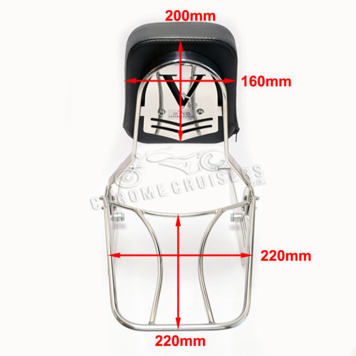 DOSSIER PASSAGER + PORTE BAGAGE YAMAHA XV535 VIRAGO (1987-2003) - Photo 4 sur 4