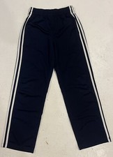 Adidas Boy's Athletic Tricot 3-Stripe Sweatpants Navy Blue Size Medium Track