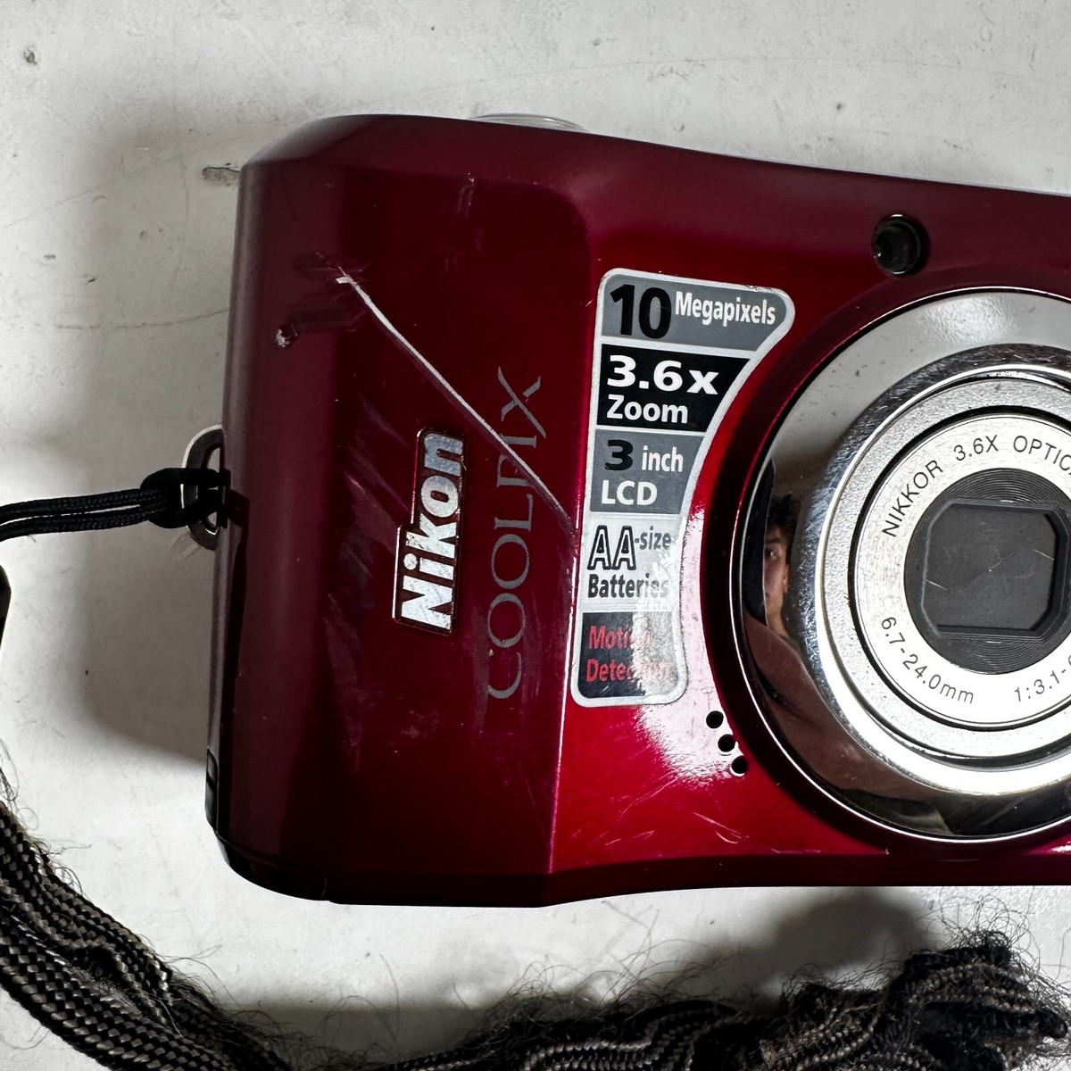 Nikon デジタルカメラ COOLPIX (クールピクス) L26 レッド L26RD 中古  