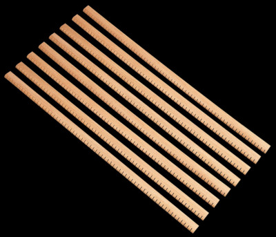 Set of 8 Khaya Reverse Kerfed Lining 18'' Length Guitar Ukulele Kerfing Ribbon