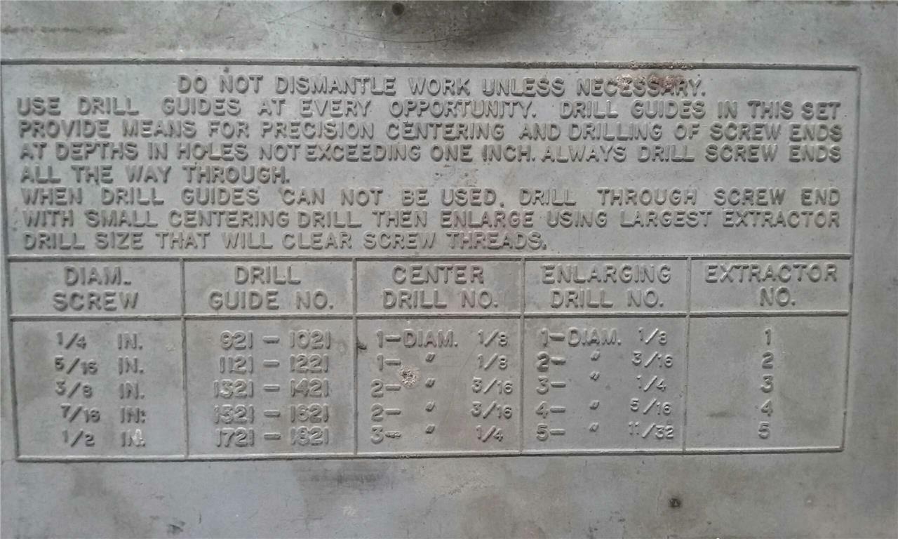 Ridgid Long Rip Screw Extractors Set No. 10 eBay