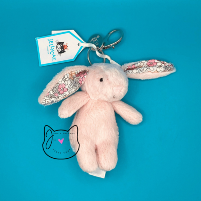 Jellycat BLOSSOM BLUSH BUNNY BAG CHARM New BNWT RETIRED Keychain