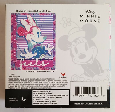 Disney Minnie Mouse 500 Piece Jigsaw Puzzle Purple Pink 11