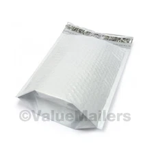 150 #5 Gusseted (Poly) 10.5x16 Bubble Mailers Envelopes Bags 100 % Recyclable