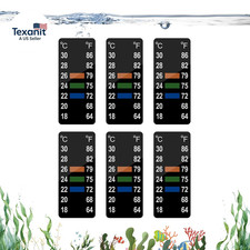 Adhesive Fish Tank Thermometer Strip Aquarium Thermometer Sticker Display 64-86  