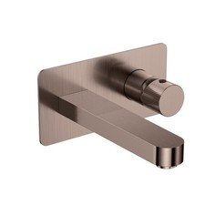 Brushed Bronze Bathroom Basin Taps Freestanding Shower Wall Mounted Basin
