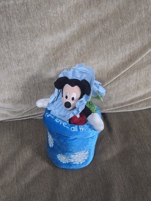 Disney Store With Little Love All Things Can Grow Mickey Mouse Flower Pot Plush