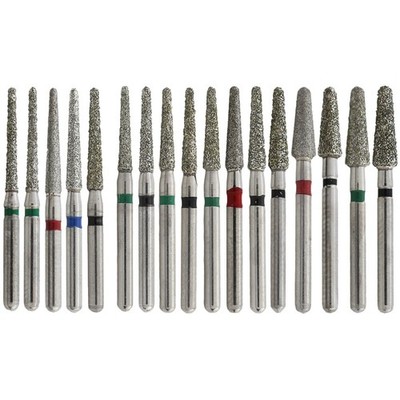 Dental Diamond Bur 856 850 Round End Taper FG Burs Super Coarse Fine 016 018 025