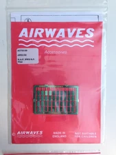 Airwaves 1/72 Scale. R.A.F. WWII Rocket Fins Photo-Etched Detail Set