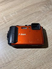 Nikon COOLPIX AW130 Orange Compact Digital Camera Tested Working Japan
