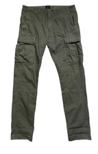 J.CREW Pants Mens Size 32x32 Olive Green 484 Slim Cargo Twill Pants Straight