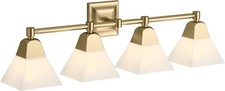 Kohler Lighting 23689-BA04 Memoirs 33"W 4 Light Vanity Light
