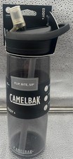 CamelBak eddy BPA Free Water Bottle, 20oz, Charcoal, Flip, Bit, Sip NEW