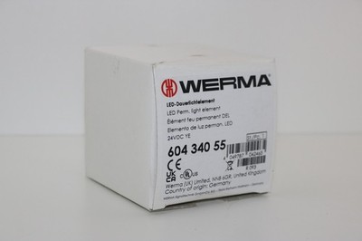 WERMA LED Dauerlichtelement KS71 EVS Element 24VDC YE 604 340 55 OVP NEU