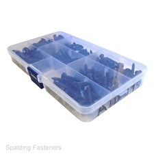 Black Zinc Raised Countersunk Pozi Self Tapping Screws - No.6 No.8 No.10