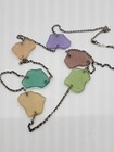 Vintage Multicolor Rare Colors Sea Glass Silver Long Necklace Beach — photo 5