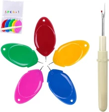 meeggrace Needle Threader, Small Eye Threader Tool, Easy for... 