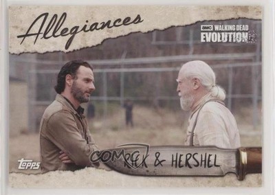 2017 The Walking Dead Evolution Allegiances Rick Grimes Hershel Greene & 9aj
