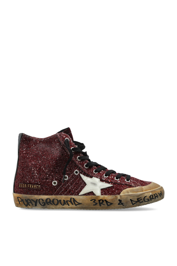 Golden Goose - Men - Francy Penstar Classic sports shoes - Burgundy 193490₽