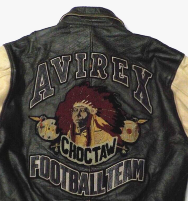 Lot#4715 Vintage Avirex Choctaw Football Team 1994 Varsity Bomber