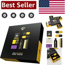 Essential Sneaker Cleaning Kit - 6 Wipes, Solution, Microfibre Cloth & Brush