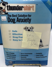 ThunderShirt Dog Anxiety Jacket Size XXS BLUE/WHT NEW Calming Vest 9"-13.5" 12 
