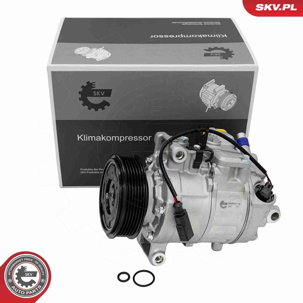 Esen SKV Kompressor Klimaanlage 84SKV119 12V FüR VW Touareg 7P5 7P6 TDI Audi A8-image