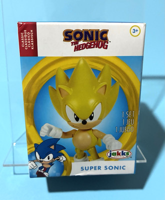 Sonic Hedgehog Classic Super Sonic figure Jakks New
