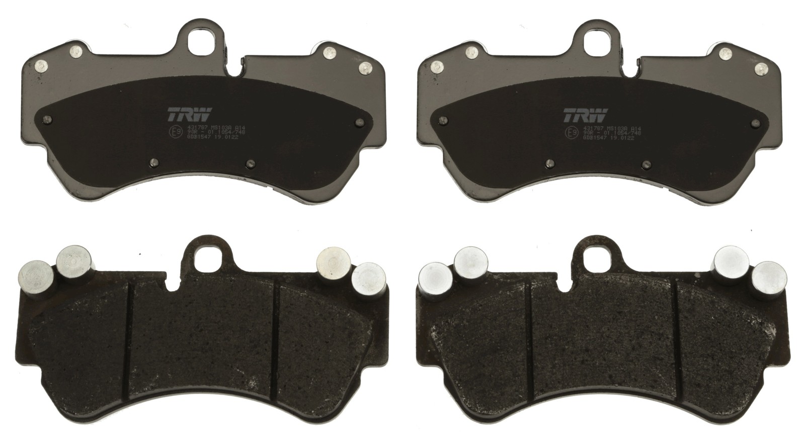 Plaquettes de frein TRW GDB1547 jeu de plaquette pour système de frein à disque automobile
