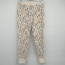 Hanna Andersson Womens Organic Cotton Holiday Christmas Lights Pajama Joggers M