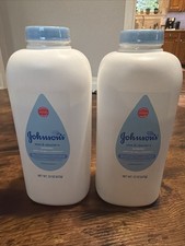 Lot of 2 Johnson's Aloe Vera Vitamin E Baby Powder W/Natural Cornstarch 22oz /