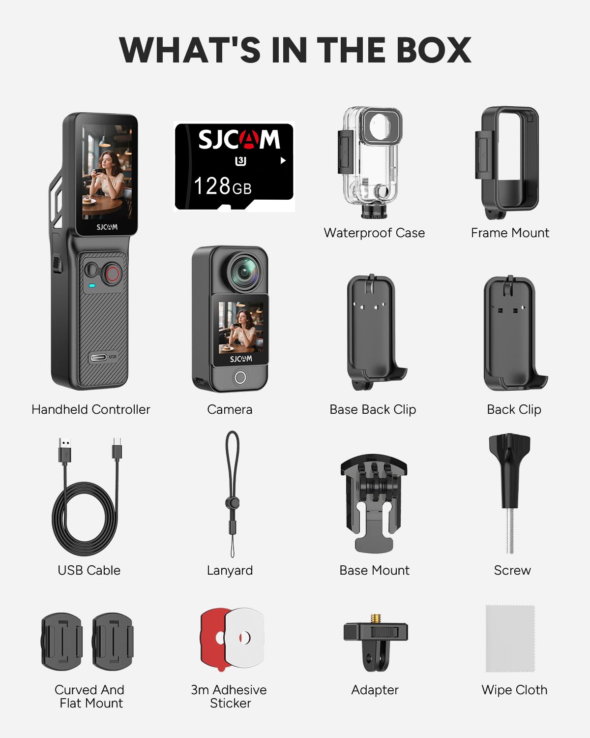 SJCAM C400 Handheld Pocket Camera 4K Vlogging Camera for You
