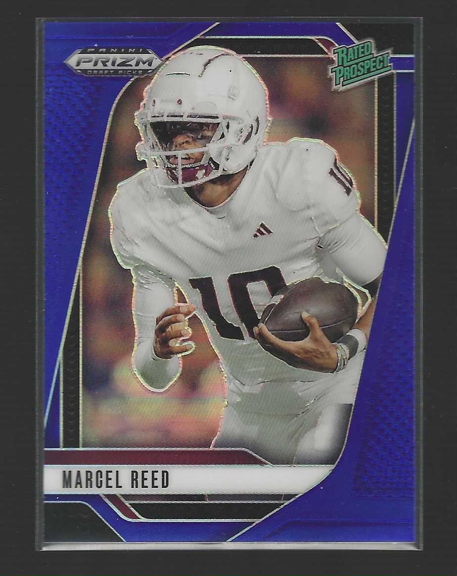 MARCEL REED 2025 Prizm Draft Picks #167 Blue Refractor /249 Rated Prospect