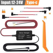 Universal Dash Cam Hardwire Kit Mini Type C Hard Wire Cable Fuse For Car Suv Dvr