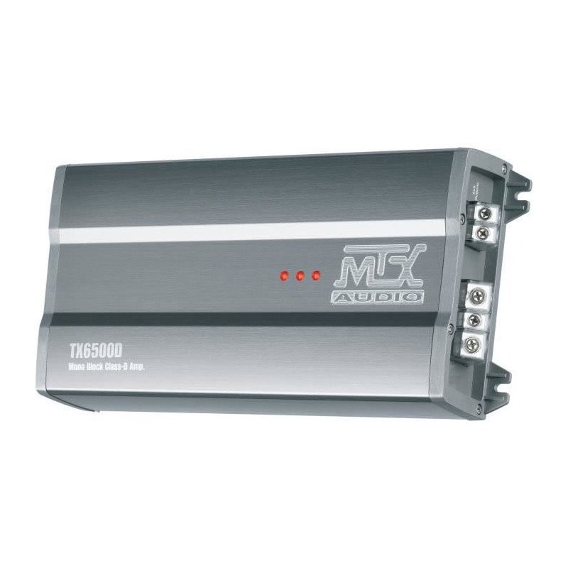 Amplificateur voiture MTX TX6500D Classe-D 1x500W RMS avec télécommande EBC