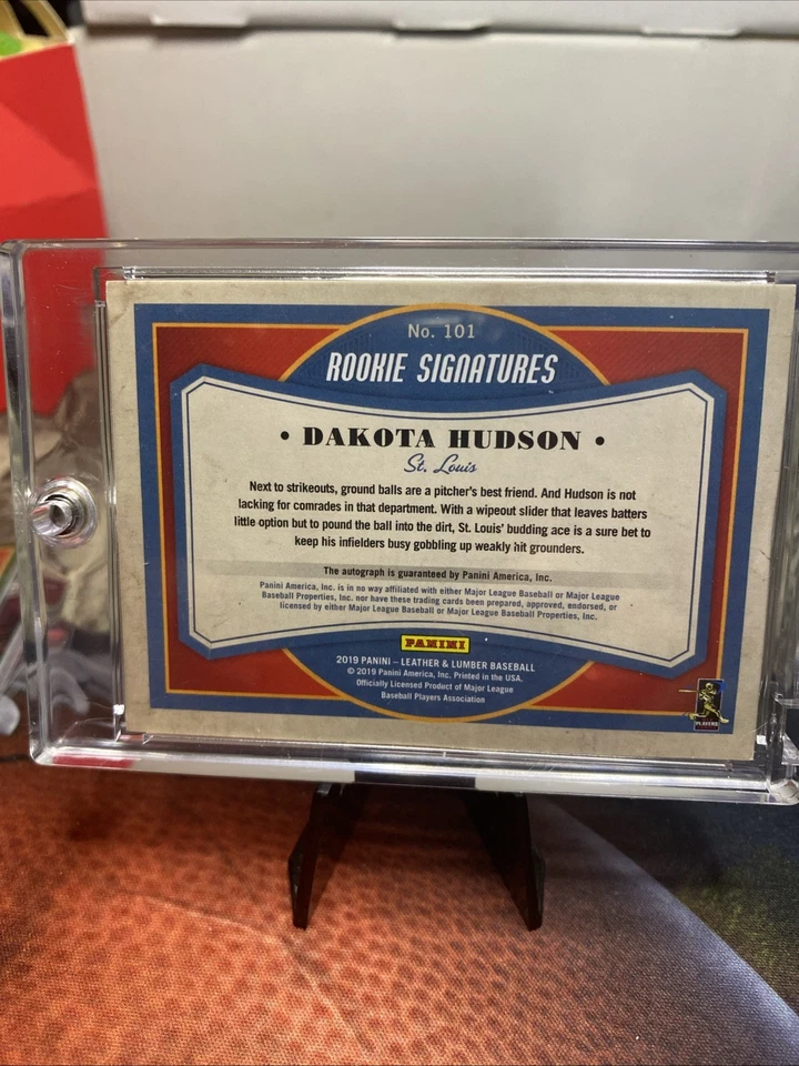 2019 Leather & Lumber Rookie Signatures 48/99 Dakota Hudson Rookie #101 - Image 2 of 2