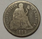 1888 - Seated Liberty Dime - Exact Coin Imaged #SL146